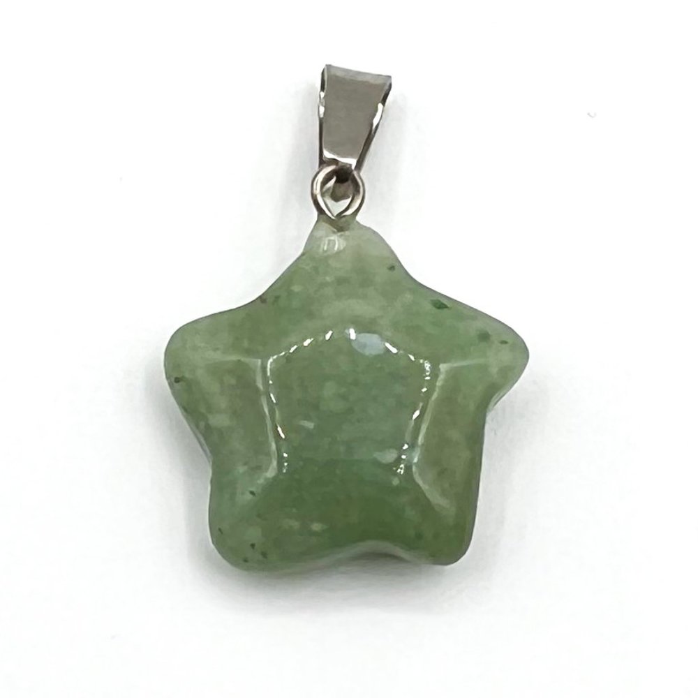 Star Shaped Stone Pendant 1"